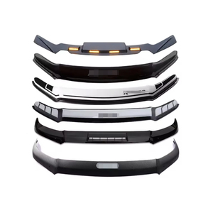 Acrylique robuste LED noir Toyota Hilux 2020-Déflecteur de capot de luxe Pare-soleil Wind & Bug avec installation de bande 3M - Product Image 1