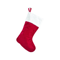 Chaussettes de Noël en velours de luxe, grandes, rouges et vertes, décorations suspendues pour cheminée, poignets en peluche, sacs cadeaux de Noël pour les fêtes