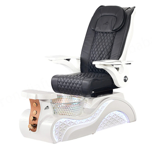 Équipement de salon de manucure moderne avec lumières LED Chaise de spa pour soins des pieds Chaise de massage électrique et de pédicure avec pompe de décharge - Product Image 2