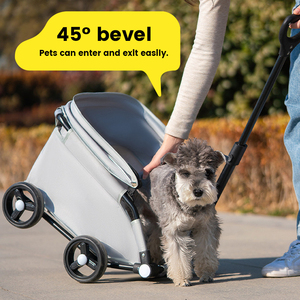 Trọng lượng nhẹ có thể gập lại vật nuôi Xe đẩy cho chó lớn Teddy pháp bulldogs xuyên biên giới sản phẩm em bé cho du lịch & mang - Product Image 4