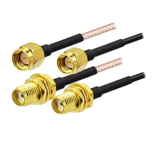 Antenna Rg-174 5M Sma Male To Female Sma Cable Coaxial Assembly Right Angle Rg316 100Cm 20Meter 20M