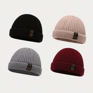 Bonnet de pêcheur tendance automne-hiver, style streetwear, bonnet docker en tricot pour homme - Product Image 1