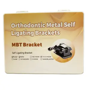 Hot Sales 20Pcs Dental Orthodontic Self-Ligating Brackets Mesh Base Roth MBT