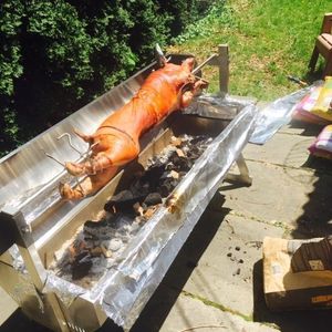 Asador de asador espartano con Motor, acero inoxidable 1500, con capucha, gran oferta - Product Image 6