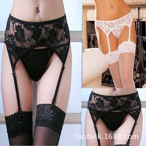 Bas <span class=keywords><strong>en</strong></span> soie noire sexy pour femmes, taille unique, <span class=keywords><strong>jarretelles</strong></span>, dentelle florale, lingerie sexy, accessoire de lingerie, string érotique - Product Image 4