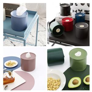 PU Leather Toilet Paper Box Dustproof Napkin and Facial <strong>Tissue</strong> Dispenser Decorative Roll Paper <strong>Holder</strong> for Bedroom and Bathroom - Product Image 6