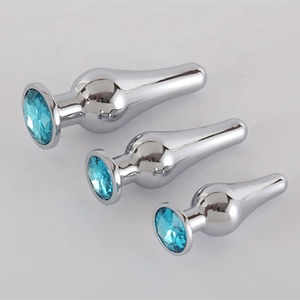 Convient pour jouets sexuels masculins <span class=keywords><strong>et</strong></span> féminins en métal prise anale prostatique massage plug anal - Product Image 2