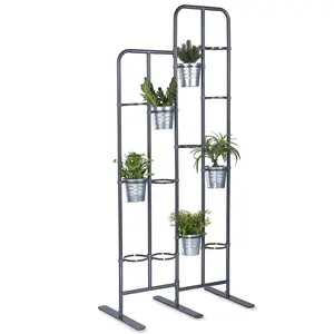 수직 금속 식물 스탠드 13 계층 디스플레이 식물 실내 또는 야외에서 발코니 파티오 정원 또는 사용 방 분배기 또는 Vert