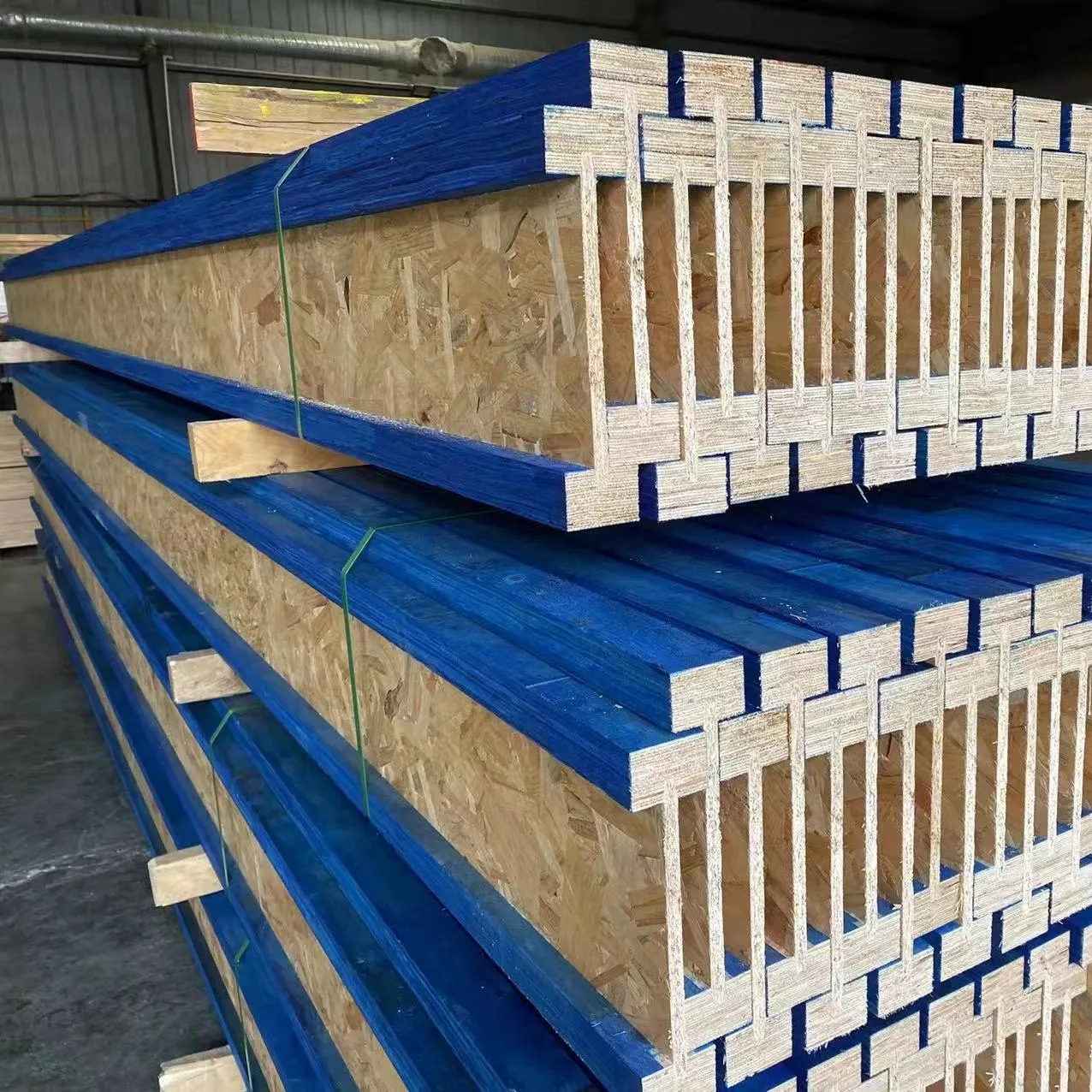 Avustralya standartları Larch çam lvl flanş OSB Web ahşap I joists 45*300mm çam Lvl I zemin inşaatı için Joist