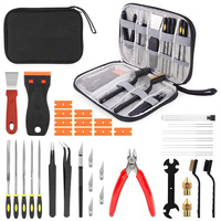 Kit complet d'accessoires pour imprimante 3D avec grattoir de démontage, nettoyeur de buse, pinces et calibre numérique pour l'impression 3D