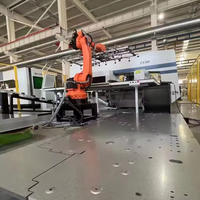 Dardontech Presse à poinçonner CNC à tourelle 46 stations multifonctionnelle avec positionnement de moule, roulement de profilés, gravure et formage de persiennes intégrés