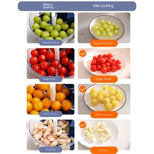 स्वचालित पीएस इलेक्ट्रिक कलाकृतियों स्टेनलेस स्टील घरेलू फल सब्जी पेलर अंगूर हरी छील मशीन - Product Image 3