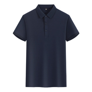 Polo Shirt Solid Color Polyester Breathable Daily Wear Short Sleeve Uniforms - Product Image 1