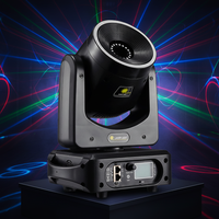 Projecteur laser à tête mobile 5W RGBW avec effets d'animation et de texte pour bars, soirées, karaokés, clubs, DMX512, portée 20m, idéal petites salles