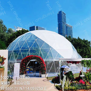 Carpa de Fiesta Transparente con Diseño Floral de 10m 15m, Tipo Domo Redondo con Estructura de Acero para Celebraciones Navideñas, Personalizable - Product Image 6