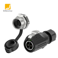 Connecteur de câble étanche IP68 10A, prise mâle aviation LP16, borne de panneau d'alimentation pour LED PCB