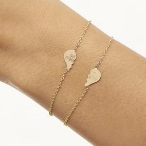 Pulseras de Corazón de Plata de Ley 925 para Mejores Amigos, Regalo para Parejas, Delicadas y Encantadoras, de Alta Calidad, Novedad al por Mayor 2025 - Product Image 3