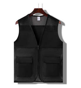 Gilet de travail unisexe respirant en résille à deux poches pour événements caritatifs, supermarchés, patrouilles scéniques et services communautaires - Product Image 6