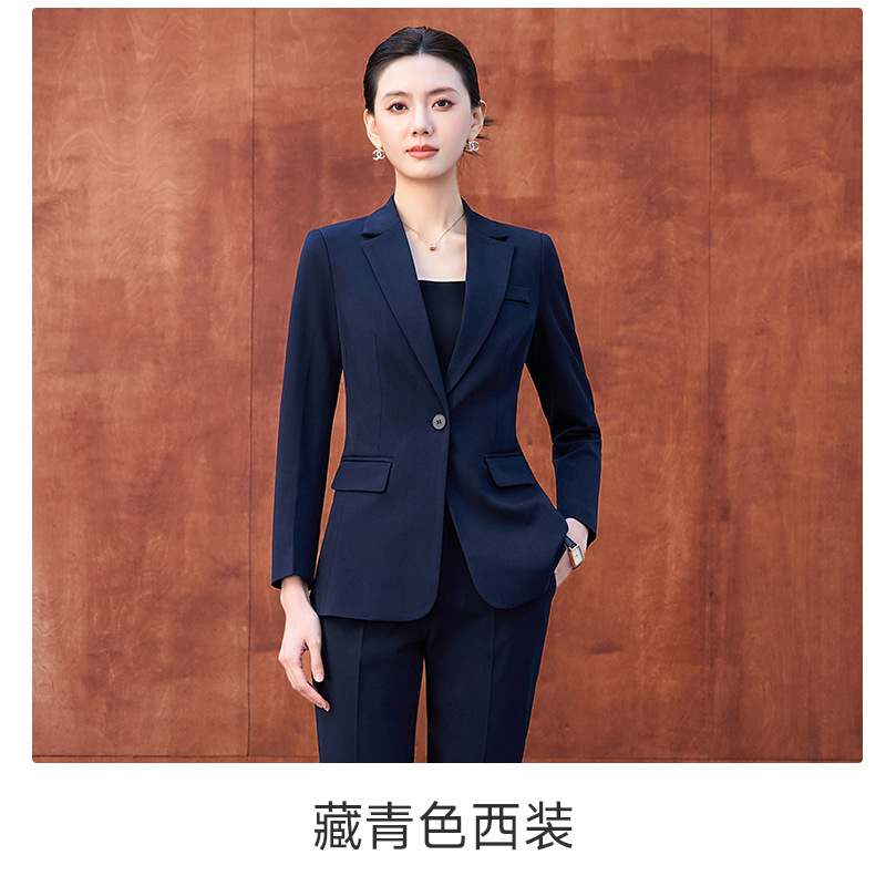Navy blue suit