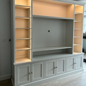 Mobile TV Moderno in MDF Personalizzato <span class=keywords><strong>con</strong></span> <span class=keywords><strong>Ripiani</strong></span> Portaoggetti per Soggiorno - Product Image 3