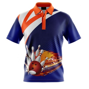 Camisetas de Boliche para Hombre de Alta Calidad, Secado Rápido, Diseño Personalizado con Sublimación - Product Image 1