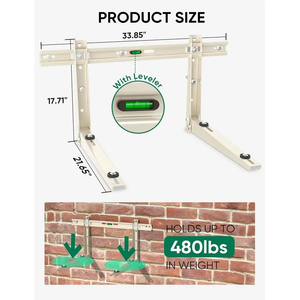 ขายึดติดผนังสำหรับเครื่องปรับอากาศแบบมินิสปลิต SSR SSR-1 รุ่น 18000-24000  ตัวปรับระดับ Unil DuctlAC สำหรับระบบปั๊มความร้อนภายนอกอาคาร - Product Image 2