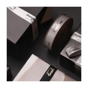 Wrapped Flower Ribbon Bronzing Floral Art Eco-Friendly 100% Polyester Satin 19mm Width Gift Bouquet Wrapping <b>Paper</b> Diy Material - Product Image 1