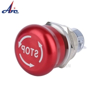 Interrupteur à bouton-poussoir métallique 3v 12v Micro illuminé Ip67 étanche momentané 22mm