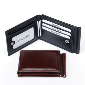 <span class=keywords><strong>Portafoglio</strong></span> Trifold in Pelle Cerata PU per <span class=keywords><strong>Uomo</strong></span>, Porta Carte di Credito con Bottone <span class=keywords><strong>a</strong></span> Pressione e Clip Portasoldi Interna - Product Image 1