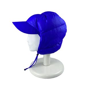 Custom Eider Down Ski Resistente al frío Ear Caps Logotipo personalizado Bordado Ajustable Down Capes Acolchado Sombreros de invierno - Product Image 4