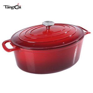 Vente <span class=keywords><strong>en</strong></span> gros de casseroles <span class=keywords><strong>en</strong></span> <span class=keywords><strong>fonte</strong></span> vintage 7QT, grande casserole <span class=keywords><strong>en</strong></span> <span class=keywords><strong>fonte</strong></span> avec poignées larges, résistante au four jusqu'à 550 degrés °   F fonctionne <span class=keywords><strong>sur</strong></span> toutes les cuisinières - Product Image 1