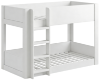 Kinder-Hochbett mit L-förmigem Schreibtisch Schubladen Offenen Ablagefächern Multifunktionales Design