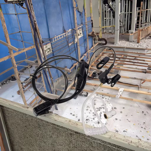 Micrófono de mano PALM de dos cables con PTT y desconexión rápida, tubo de audio para radios bidireccionales GP328 Plus, XIR P8268, XIRP8200, comunicación por cable - Product Image 5