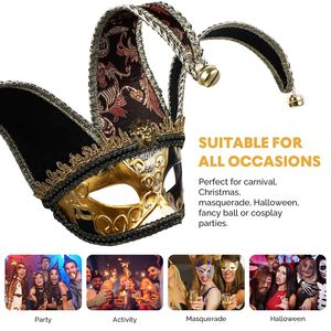 <span class=keywords><strong>Masque</strong></span> de fête de style vénitien pour <span class=keywords><strong>homme</strong></span>, nouveau <span class=keywords><strong>masque</strong></span> de carnaval d'Halloween, <span class=keywords><strong>masque</strong></span> de bal de déguisements, <span class=keywords><strong>masque</strong></span> de fête de Venise en résine - Product Image 5