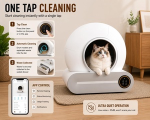 OEM Wholesale Smart Self-Cleaning Plastic <b>Cat</b> <b>Litter</b> Box Easy Clean for <b>Cats</b> - Product Image 2