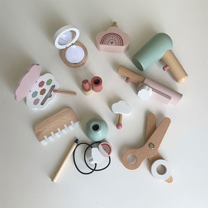 En <span class=keywords><strong>bois</strong></span> rose fille semblant jouer sac de maquillage ensemble de jouets lavable princesse maquillage déguisement <span class=keywords><strong>Kit</strong></span> cadeau pour enfants emballé dans une boîte de couleur - Product Image 5