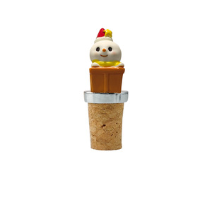 Valentine'S Day Animal Shape Cork Stopper With Snowman Design For Wine Champagne Bottles - Product Image 1