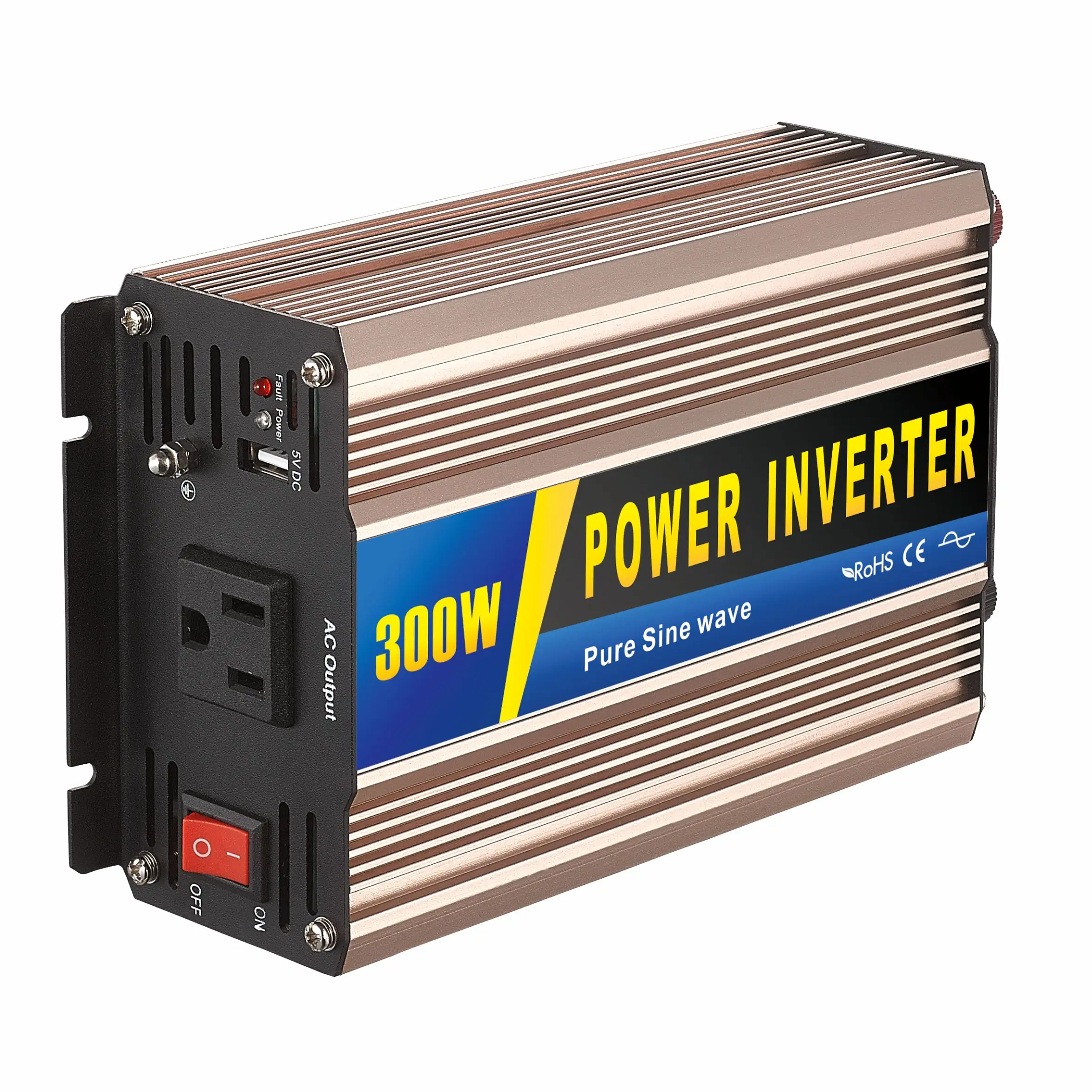 Jiangtek300w純粋な正弦波インバーター12v 24v 48vDCから110v220vAC電源インバーター