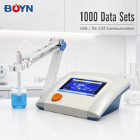 pH-mètre de paillasse BOYN I600L avec écran tactile 7 pouces, stockage de données USB RS232 et protection IP54
