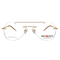 Monturas de Gafas Ópticas Metálicas Universales para Hombre y Mujer, Lentes Transparentes de PC Resistentes a Impactos, Logotipo Personalizado, Compatibles con Miopía