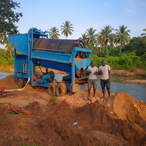 Küçük Yatırım, Kolay Kullanım, Taşınabilir Mobil Altın Madenciliği Altın Tozu Yıkama Makinesi Plaser Altın Yıkama Tesisi Üretim Hattı - Product Image 1