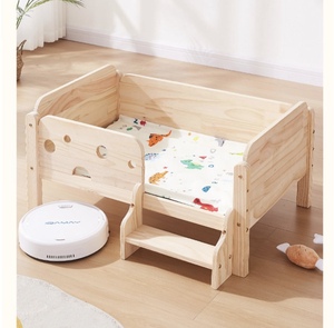 Letto per Cani di Piccola Taglia in Legno Massello Ecologico, Staccabile e Lavabile, per Tutte le Stagioni, Ideale per il Soggiorno - Product Image 4