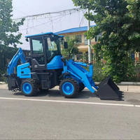 OEM Vierradlenkung 2,5 Tonnen 2500kg 4WD Baggerlader 388H Baggerlader mit Teleskopausleger