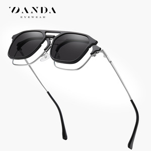 Danda Magnetic Polarized <b>Sunglasses</b> CG3203 <b>Square</b> Frame UV400 Anti Glare Unisex Travel Cycling Driving - Product Image 1