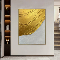 100% peint à la main peinture épaisse acrylique or haut de gamme cadre mur art toile texture 3d peinture à l'huile sur toile