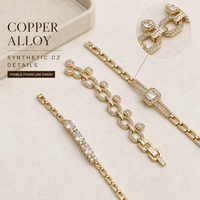 Bracelet XUPING en gros, multi-styles, plaqué or 14 carats, décoré de micro-pavés de zirconiums colorés, étanche et abordable