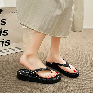 Sandalias de Playa con Suela Gruesa y Punta Descubierta para <span class=keywords><strong>Mujer</strong></span>, Estilo Minimalista, Nuevas para Verano, Combinan con Vestidos - Product Image 2
