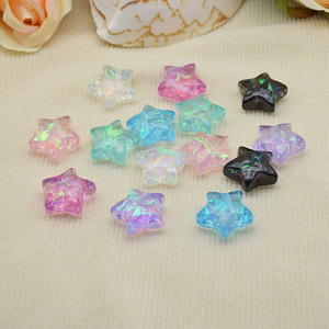 Precio de fábrica, estrella de cinco puntas, cuentas sueltas DIY, cuentas hechas a mano, joyería acrílica, accesorios de pulsera - Product Image 1