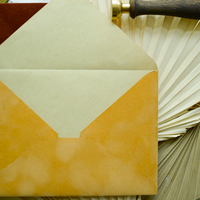 Enveloppe en velours monogrammée avec pochette à invitation gaufrée à chaud, design personnalisé pour mariage, célébration, anniversaire, envois postaux