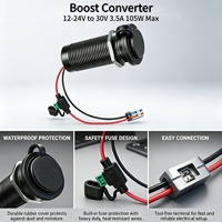 Module de câblage circulaire Starlink Mini, adaptateur d'alimentation encastré, convertisseur 12-24V vers 30V 3.5A, prise allume-cigare pour accessoires automobiles